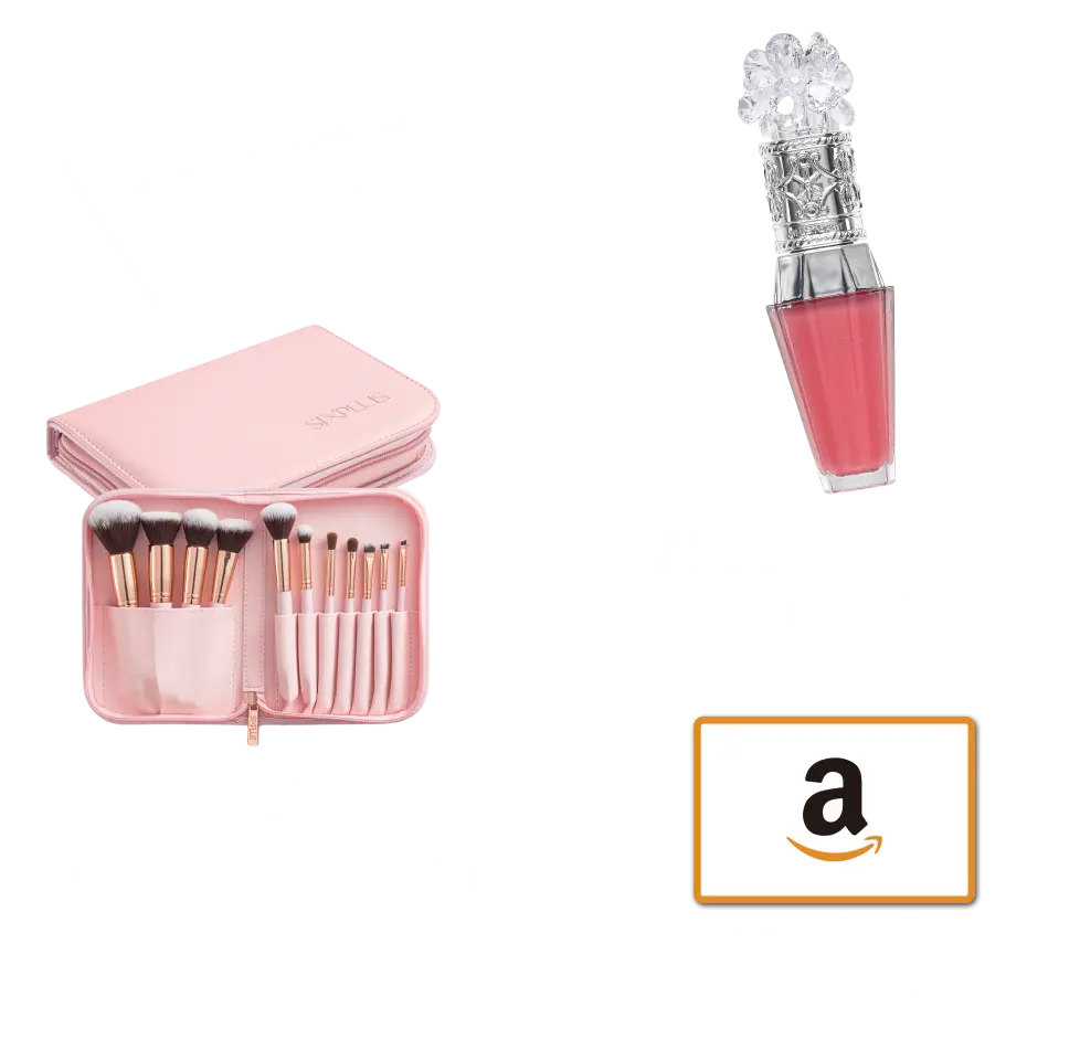 SIXPLUS メイクブラシ11本セット/JILL STUART リップ/Amazonギフトカード3,000円分