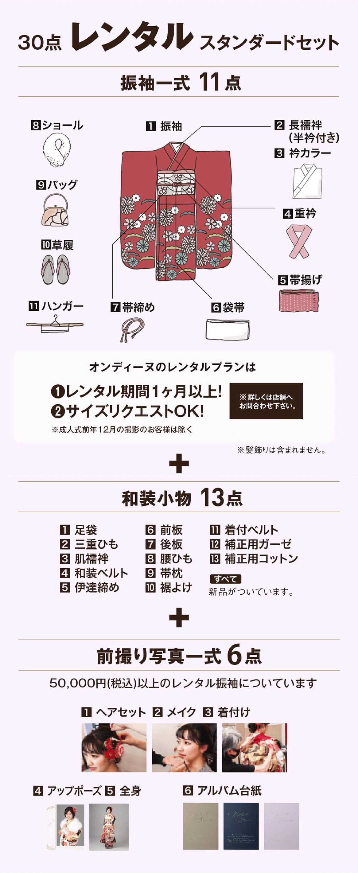 【30点レンタル】スタンダードセット