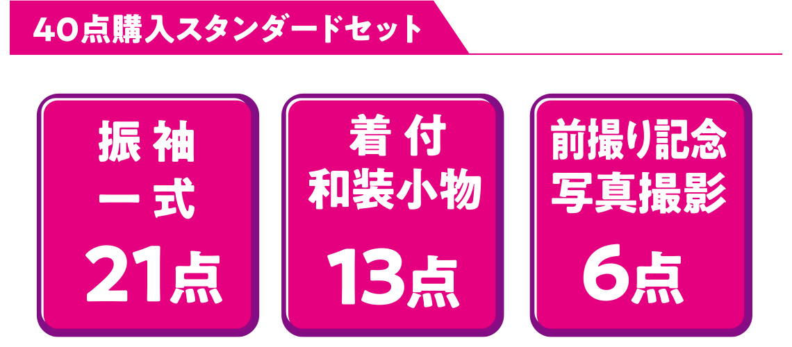 40点レンタルスタンダードセット